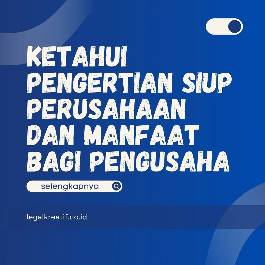 SIUP Perusahaan