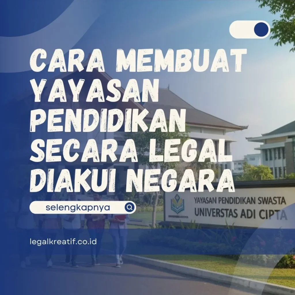 Cara Membuat Yayasan Pendidikan