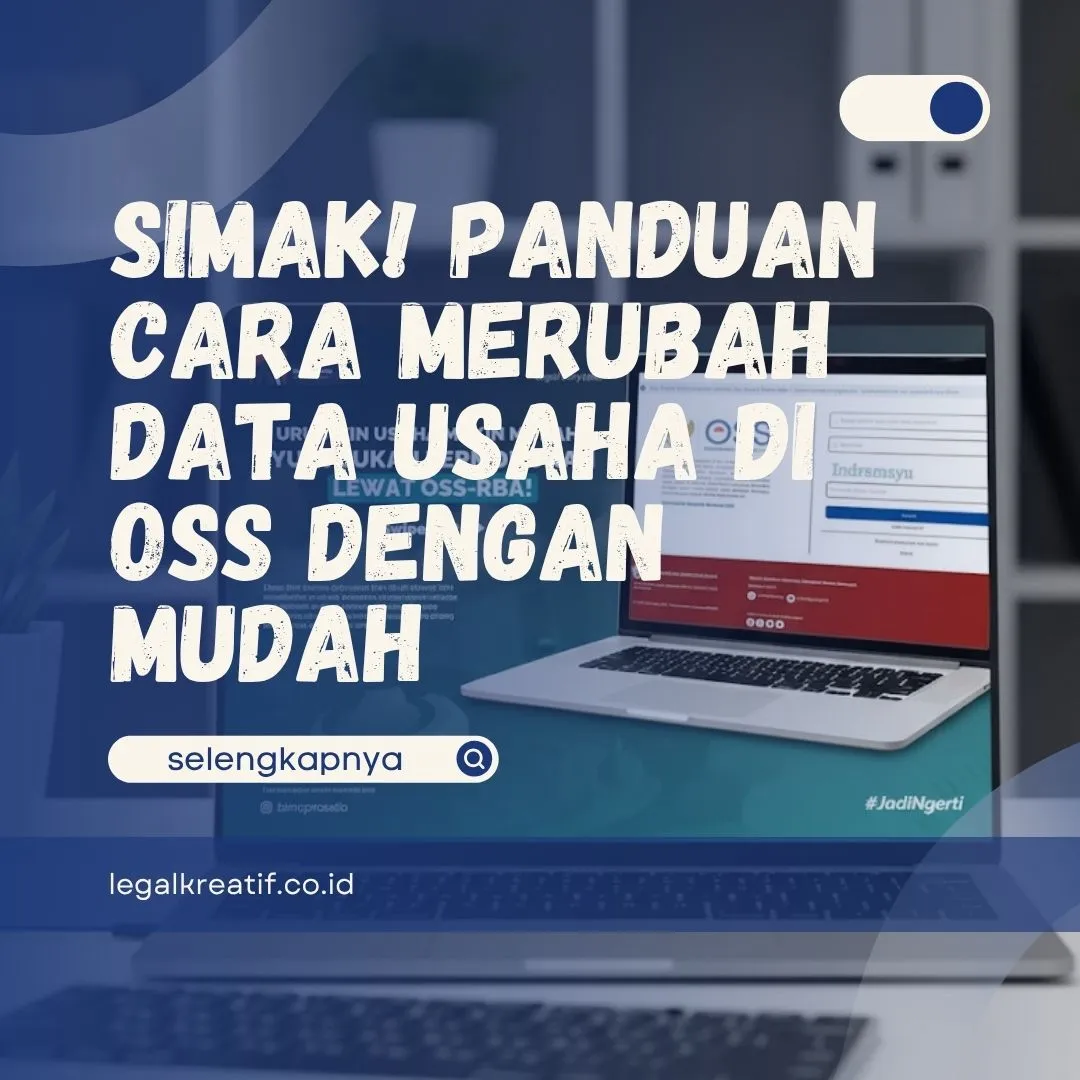Cara Merubah Data Usaha di OSS
