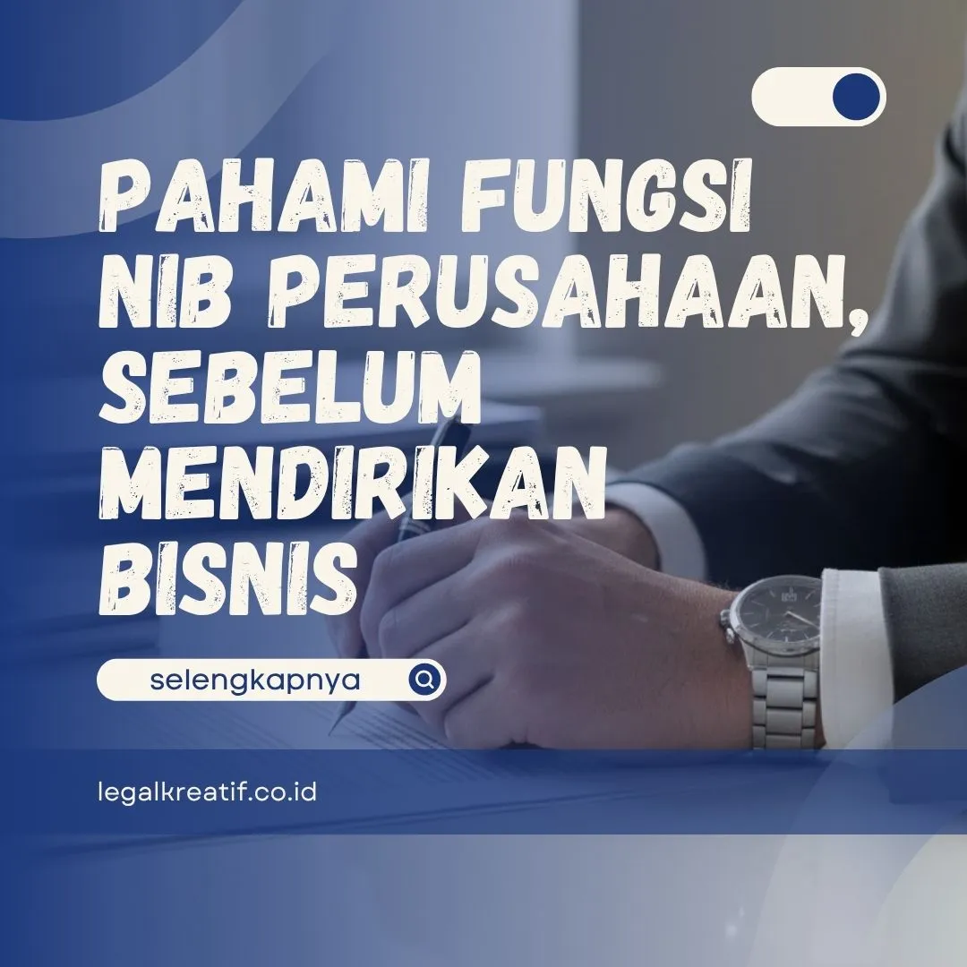 Fungsi NIB Perusahaan