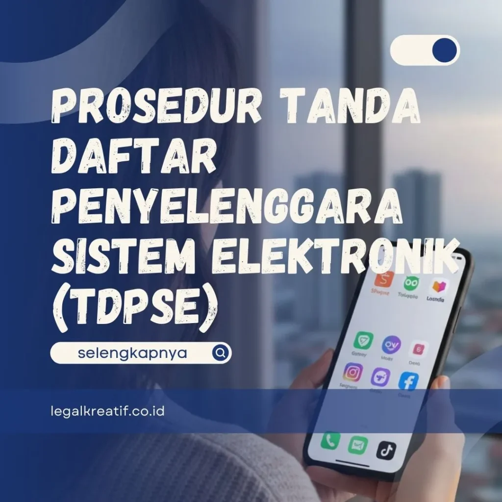 Tanda Daftar Penyelenggara Sistem Elektronik