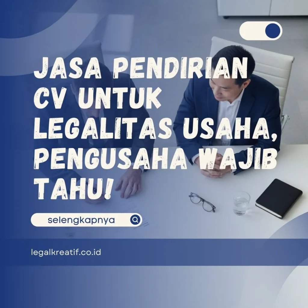 Jasa Pendirian CV