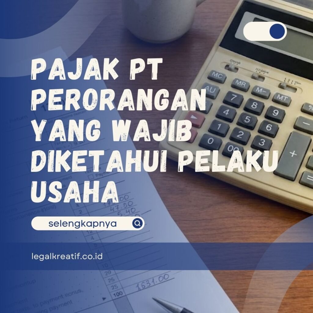 Pajak PT Perorangan