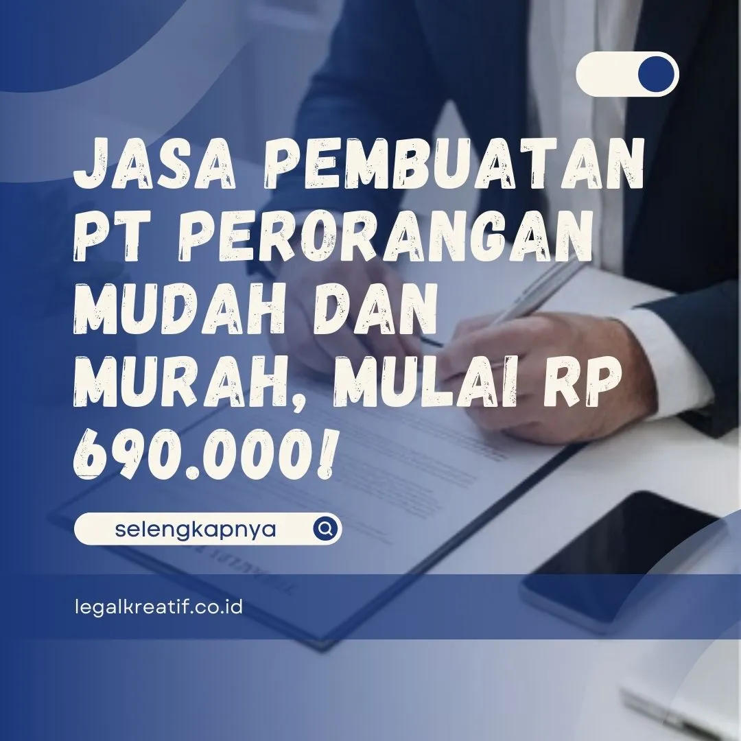 Jasa Pembuatan PT Perorangan