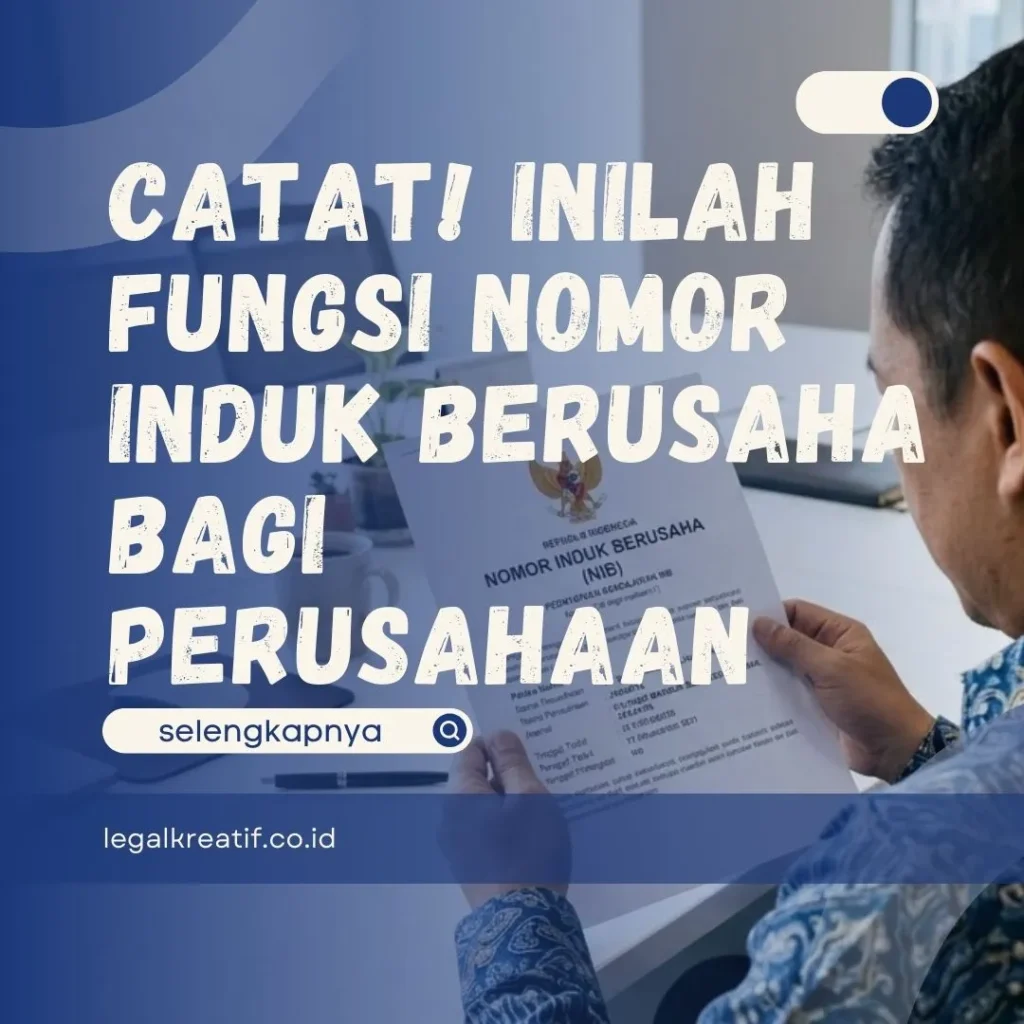 Fungsi Nomor Induk Berusaha