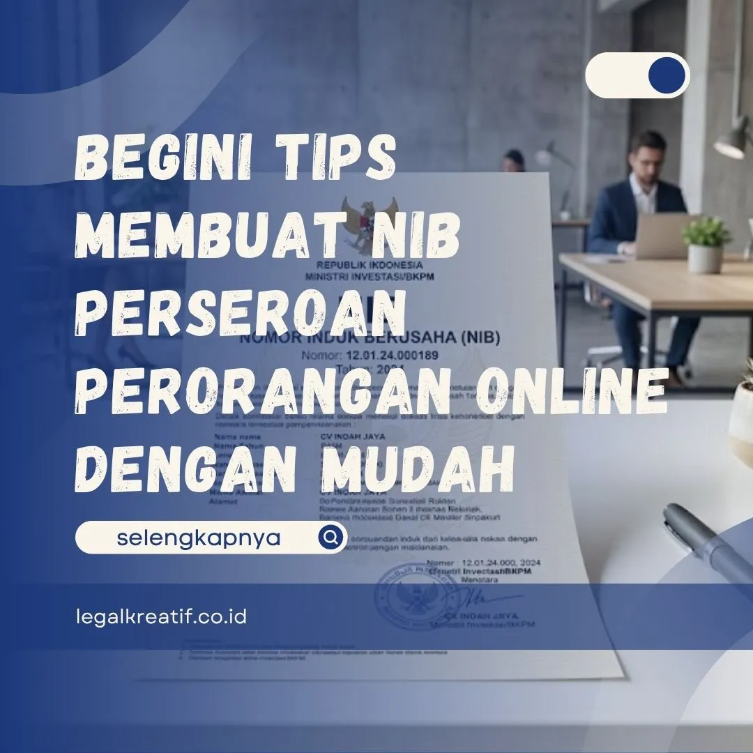 NIB Perseroan Perorangan