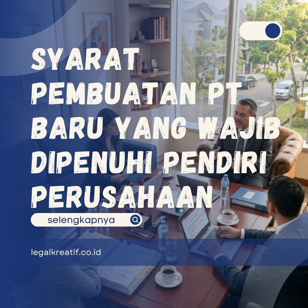 Syarat Pembuatan PT Baru