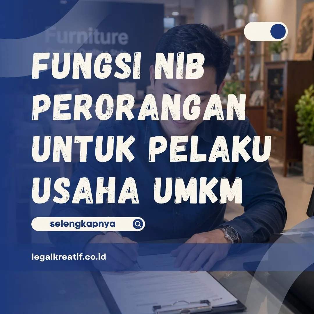 Fungsi NIB Perorangan