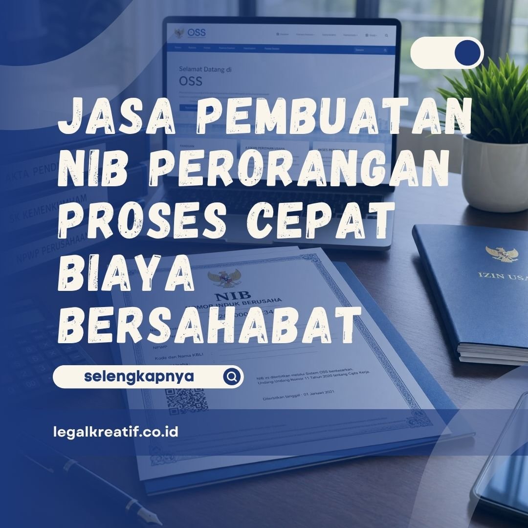 Jasa Pembuatan NIB Perorangan