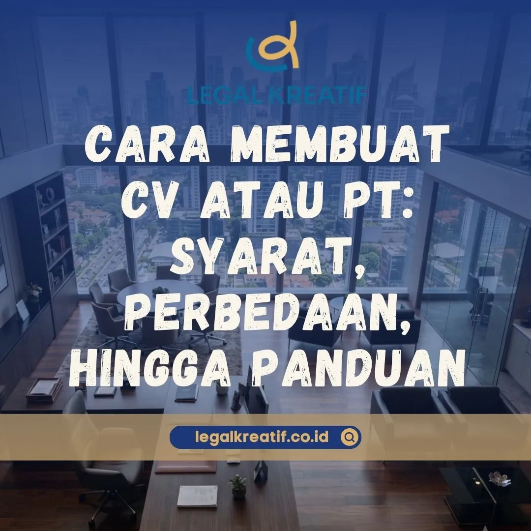 Cara Membuat CV atau PT