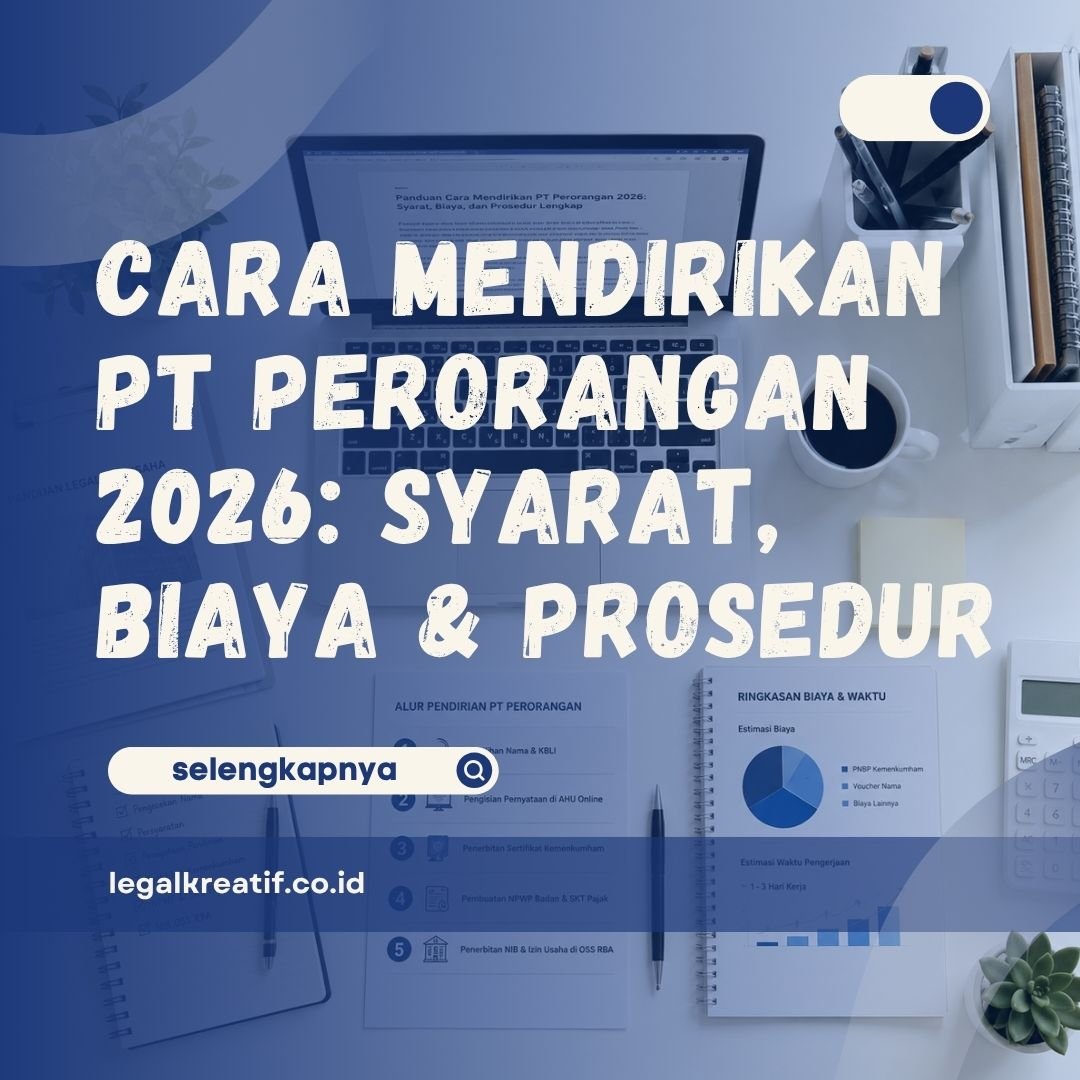 Cara Mendirikan PT Perorangan