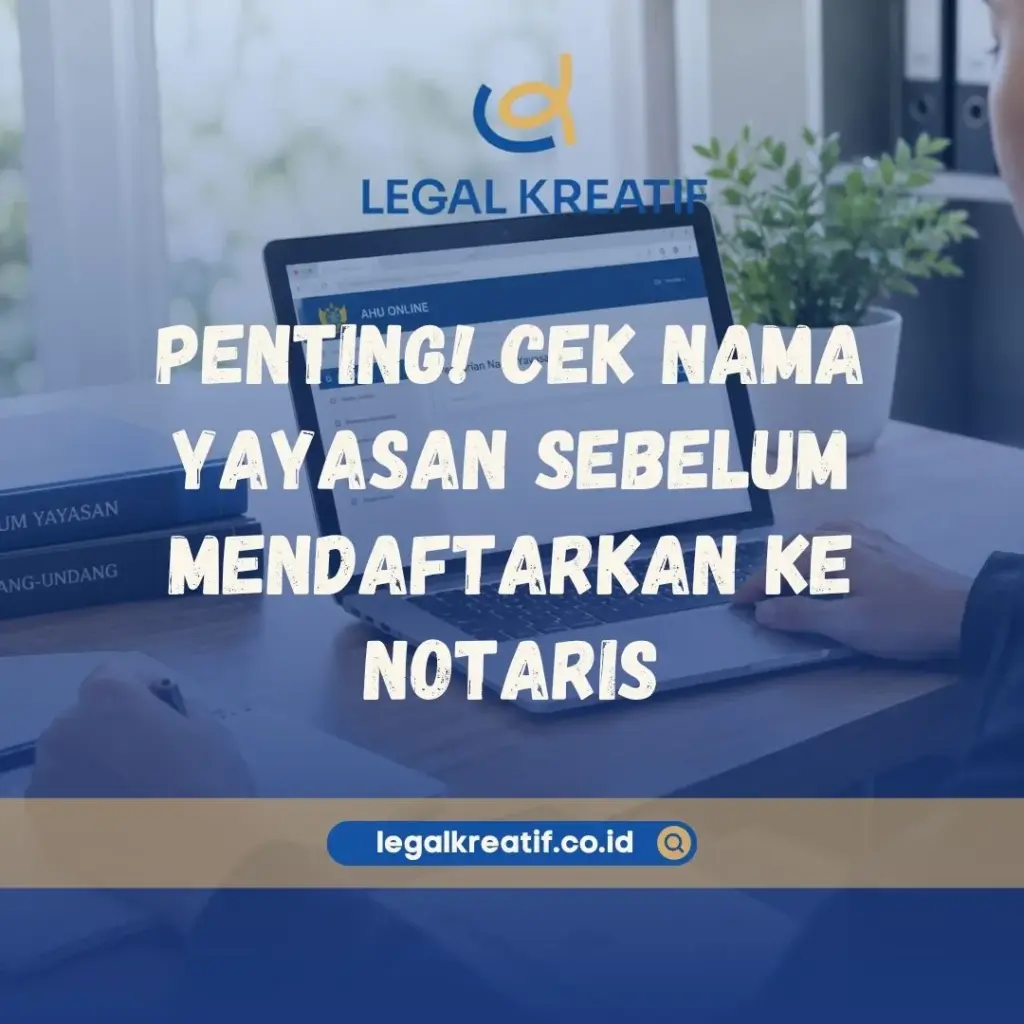 Cek Nama Yayasan