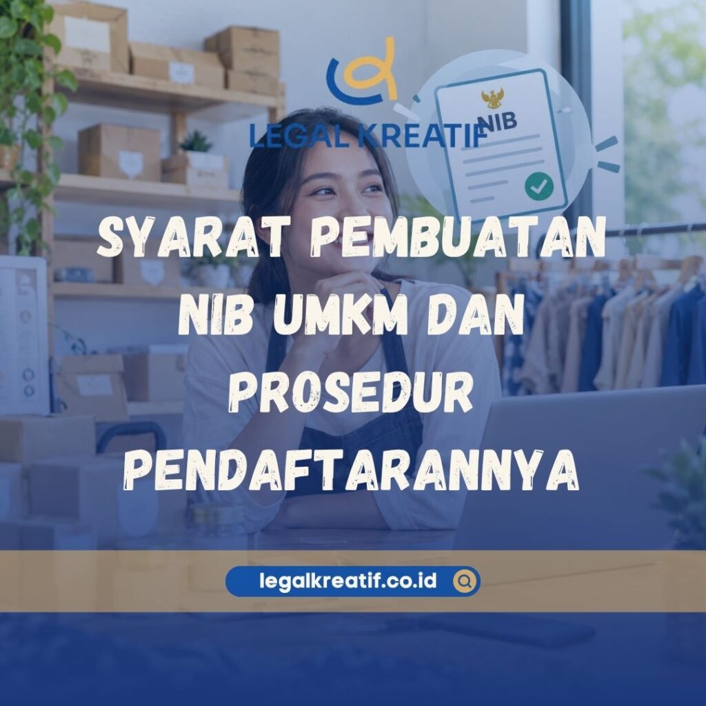 Syarat Pembuatan NIB UMKM